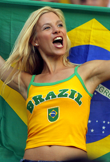 une supportrice bresilienne
